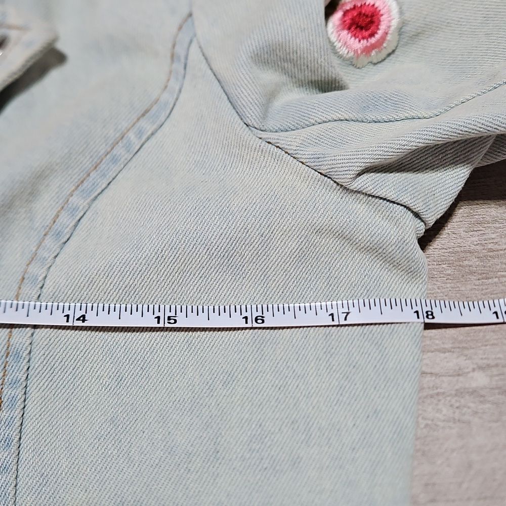 Candie's Denim Embrodered Bohemian Denim Jacket - Picture 13 of 13